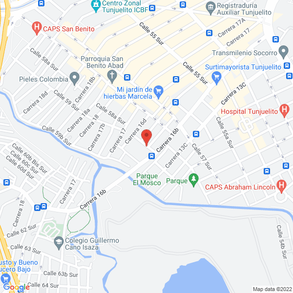 Map of Servicurt Ltda.