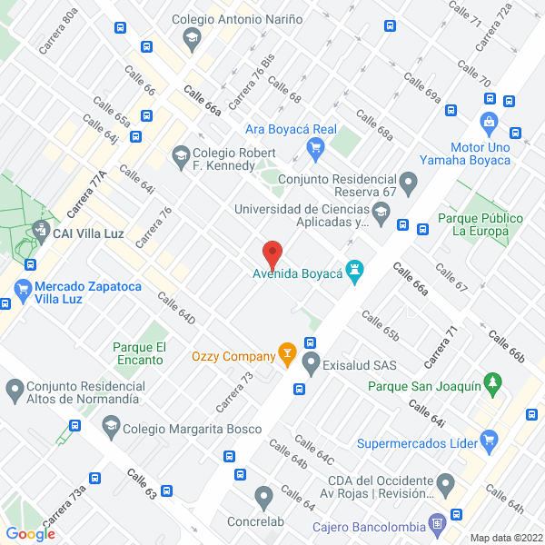 Map of Laboratorios Cytec S.A.S.