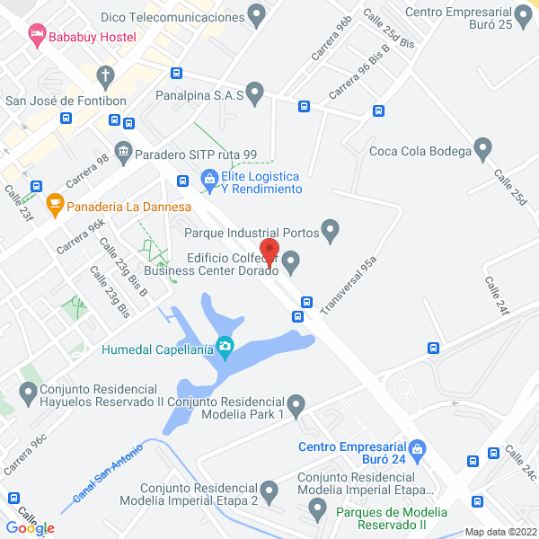 Map of Proyectar Sanluz Agencia De Seguros Ltda.