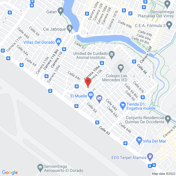 Map of José Alberto Colorado Bernal