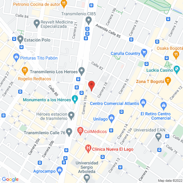 Map of Peluquería Y Sala De Belleza Los Héroes