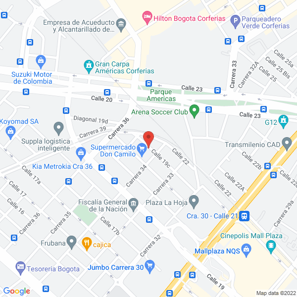Map of Bgm Ingeniería Y Construcciones S.A.S.