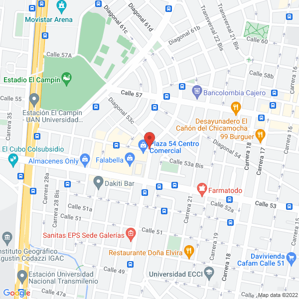 Map of Aires De Colombia Ltda - En Liquidacion
