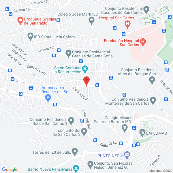 Map of Orlando Salamanca Pinzón