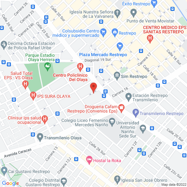 Map of Calzado Infantil Colniños Ltda