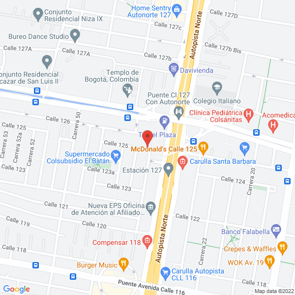 Map of Inmobiliaria Gilsa Ltda