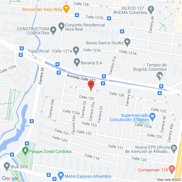 Map of Distribuciones Becerra Villegas S.A.S.