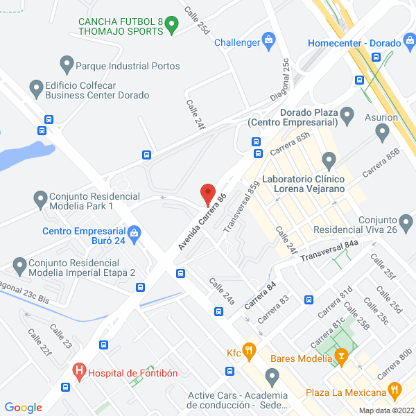 Map of Inversiones Riocop S.A.S.
