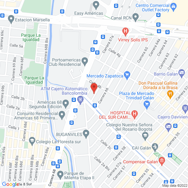Map of Grupo Editorial Max Grafics S.A.S