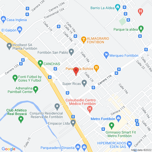 Map of Sobandero Masajista Piter