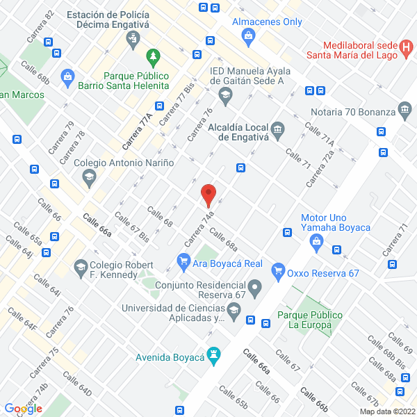 Map of Asociación De Auxilio Mutuo Alfonso Lopez Pumarejo