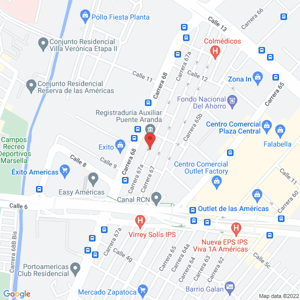 Map of Coopsucesores Ltda