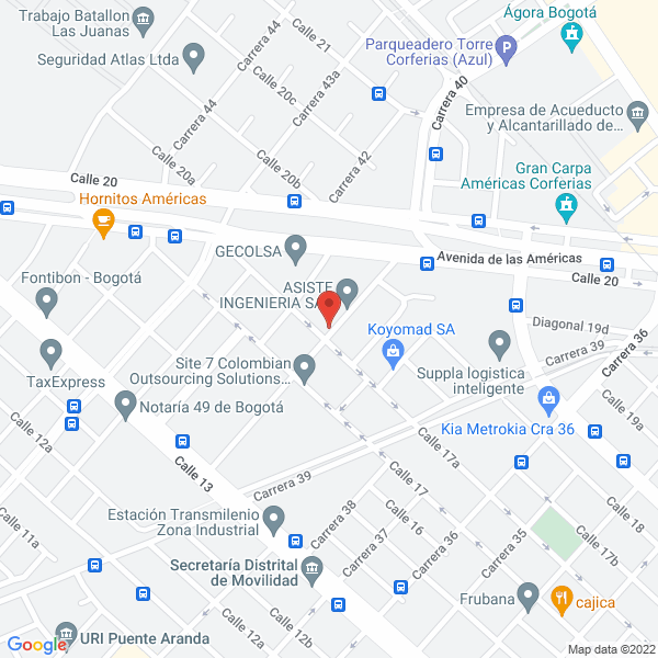 Map of Fondo De Empleados Lorraine