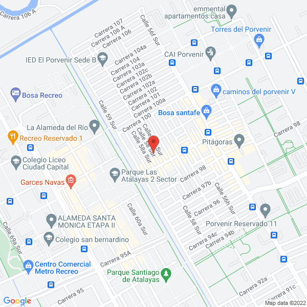 Map of Camacho Construcciones Ltda