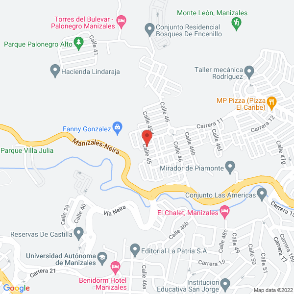 Map of Pegaso Construcciones S.A.S