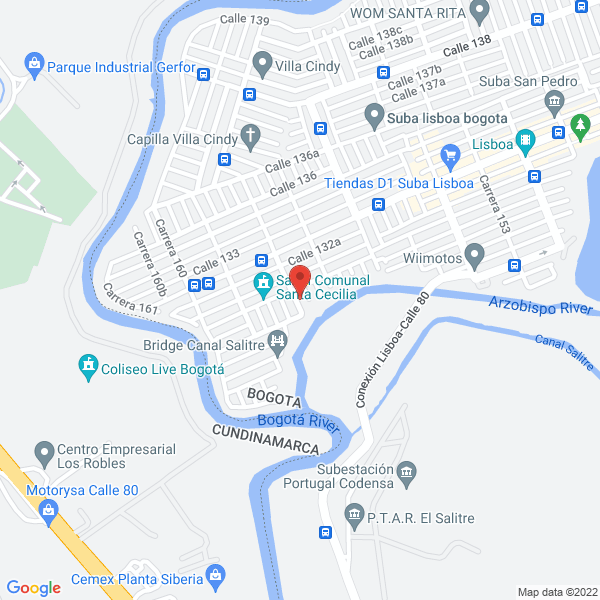 Map of Construcciones Integrales Hm S.A.S.