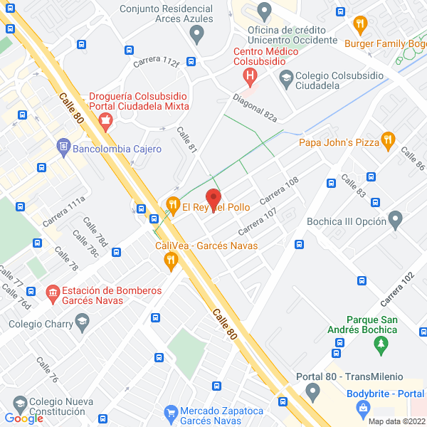 Map of Constructora Jgib S.A.S