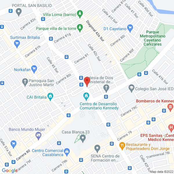 Map of Distribuidora Social De La Construccion S.A.S.
