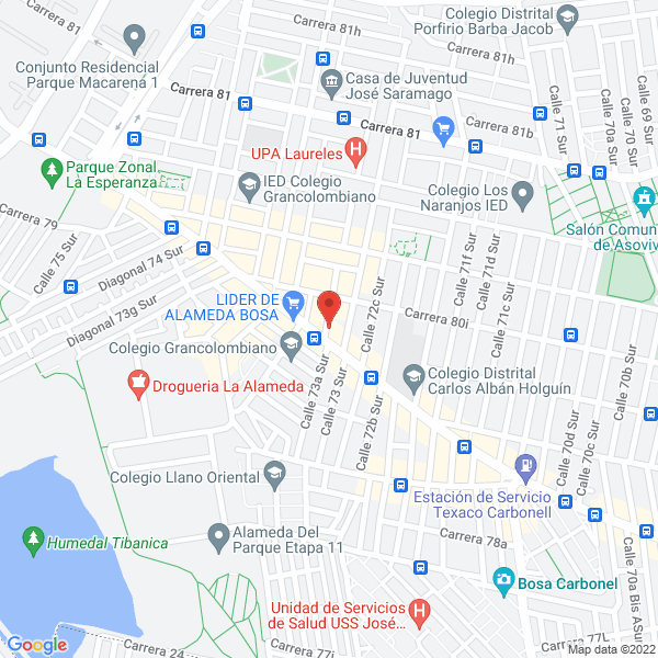 Map of Industrias Metalicas Segura Sas
