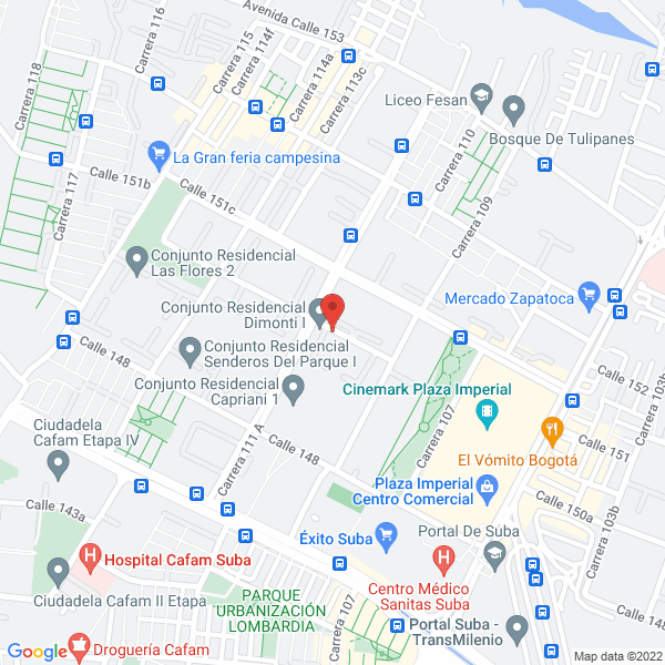 Map of Inmoga Sas
