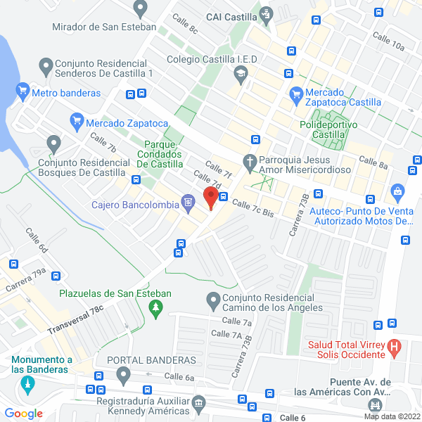 Map of Inversiones Cor L & F S.A.S.
