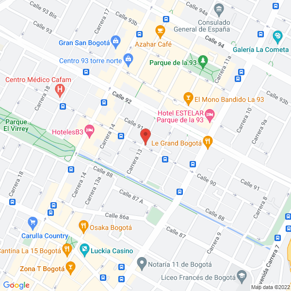 Map of Forero Medina & Abogados Asociados S.A.S