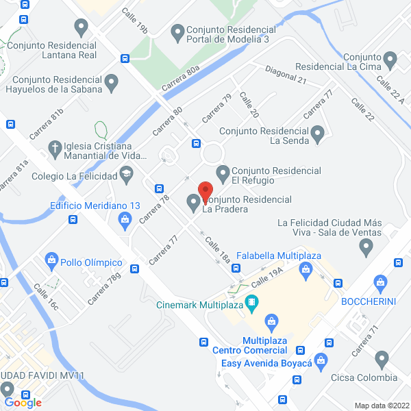 Map of Gestion Empresarial De Recursos S.A.S.