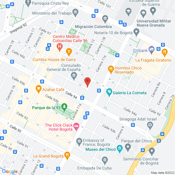 Map of Sociedad Bogotana De Anestesia Sobogan S.A.S