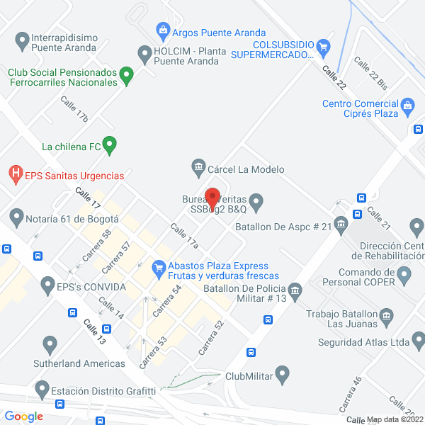 Map of Plasticos Y Reciclados R.S Sas