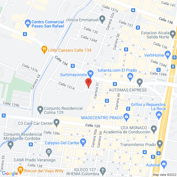 Map of Maestría Contable S.A.S.