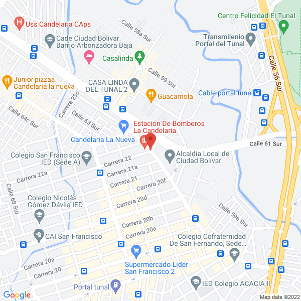 Map of Lubricentro Candelaria L G