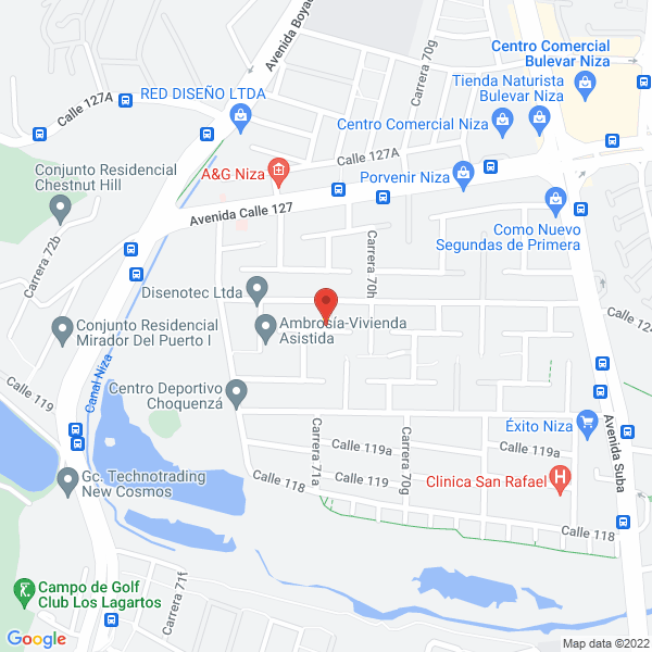 Map of Hogar Gerontológico Añoranzas