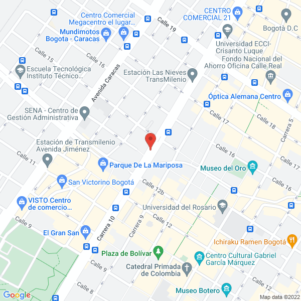 Map of Juzgado Municipal 26 Civil