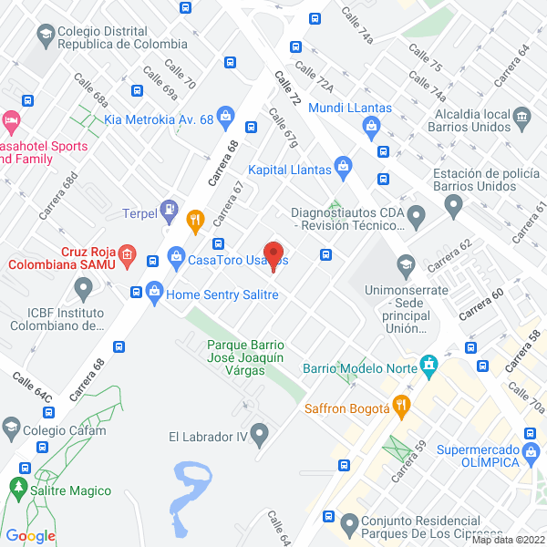 Map of Piragauta Y Pedraza Ingenieros S.A.S.