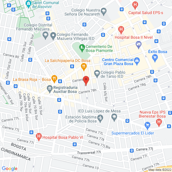 Map of Luis Hernando Tobar Cadena