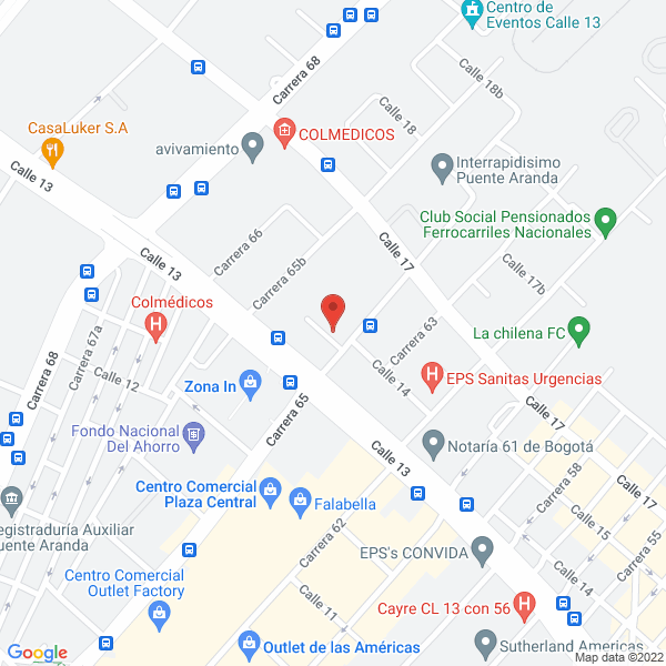 Map of Compañía De Plásticos Seul S.A.