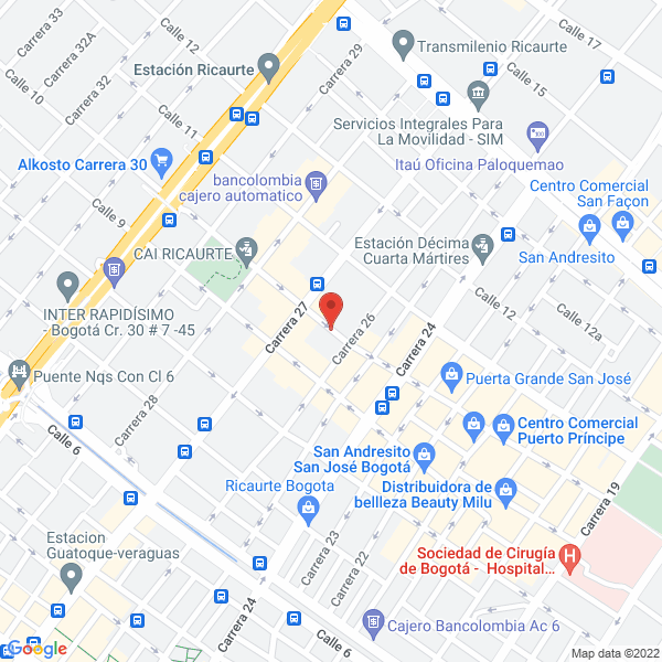 Map of Servicio De Encuadernación E Impresión A & R