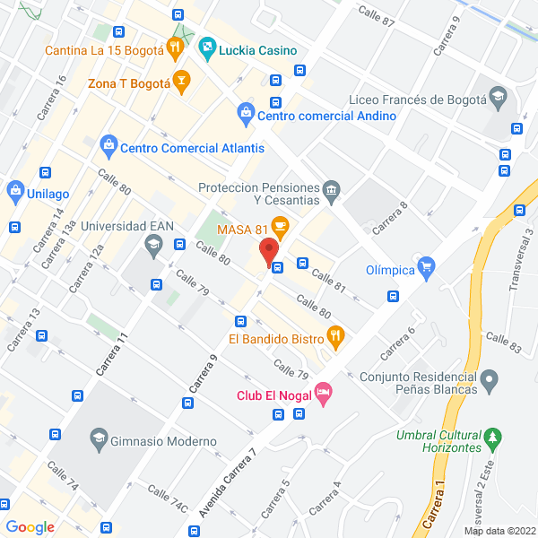 Map of Cardona Restrepo Y Asociados S.A.S.