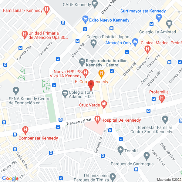 Map of Perforaciones Laboratorio E Ingeniería S.A.S.