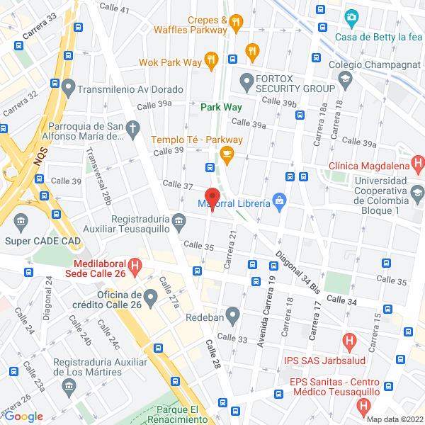 Map of Geminis Software De Alta Calidad Ltda