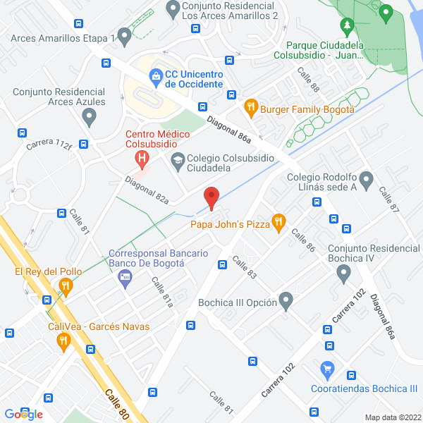 Map of Parques Mobiliario Urbano