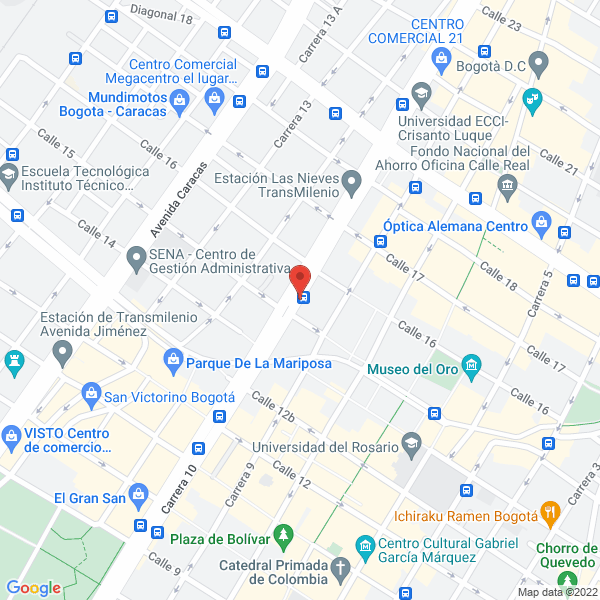 Map of Tienda Cristiana Adonay Nissi S.A.S