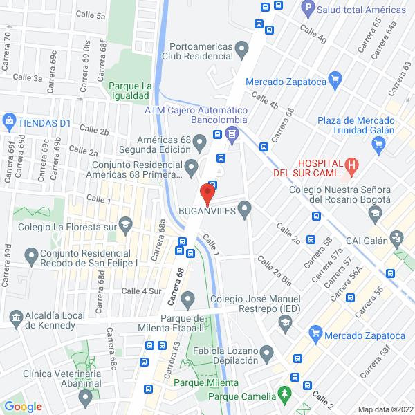 Map of Seguridad Industrial Royal Fire Ltda.