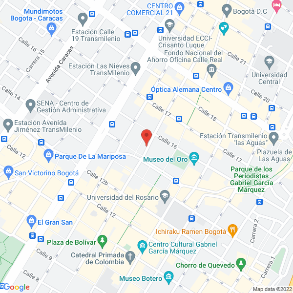 Map of Botero Sierra Ltda.