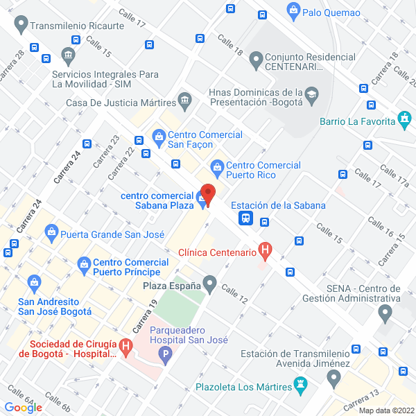 Map of Centro De Enseñanza Automovilistica Integral De La Sabana Cea Integral De La Sabana