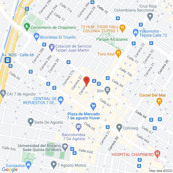 Map of Frenos Multimarcas Ltda.