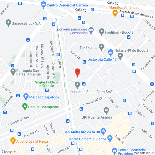 Map of Reinduplásticos S.A.S.