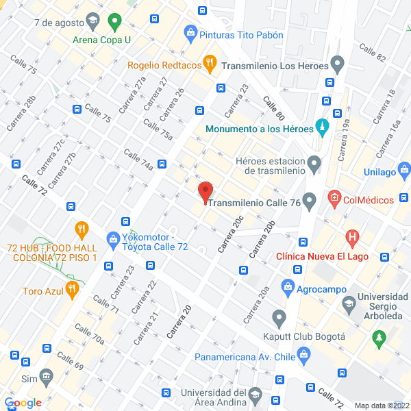 Map of Cj Guatame Constructores S.A.S.