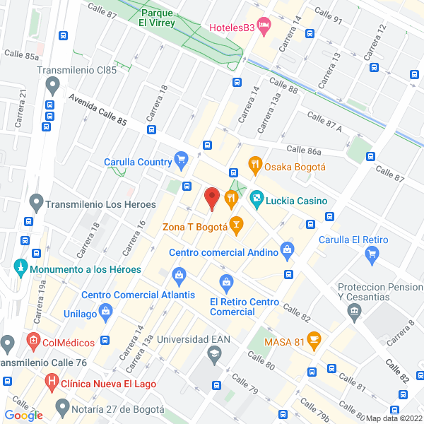 Map of Vagón Consulting Group S.A.S.