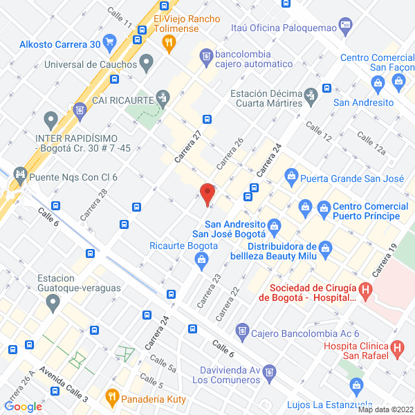 Map of Agroinsumos La Perla Ltda.